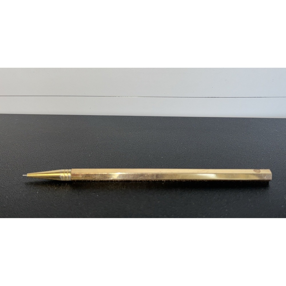 Antique Vintage Mechanical Pencil‎ - BRASS/GOLD Twistable No Cap